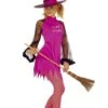 WIDMANN Costume Da Strega Rosa Corta Donna Adulta