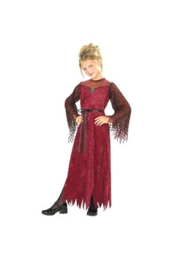 Costume Halloween Da Bambina Lady Gotica Vampira