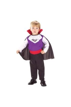 Costume Carnevale Bambino Vampiro Vittoriano Con Mantello