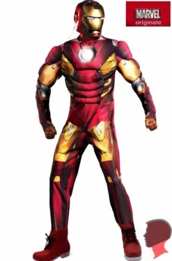 Disguise Costume Iron Man Adulto Mark VII Con Muscoli Taglia XXL