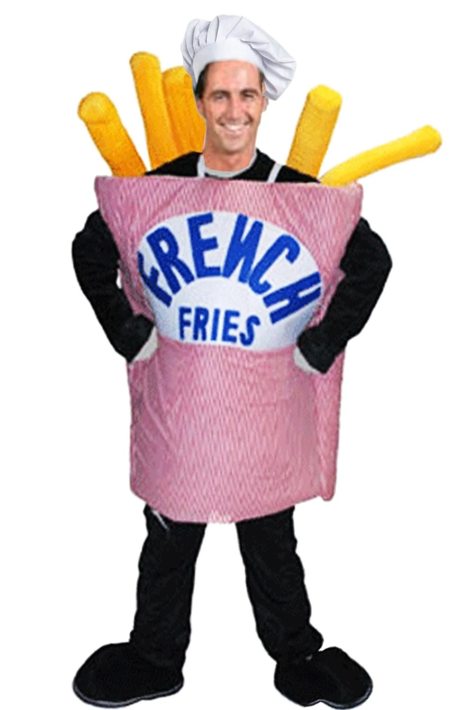 Costume Mascotte Cartoccio Di Patatine Fritte - immagine 3