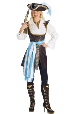 Costume Piratessa Corsara Finta Pelle