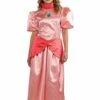 Costume Pricipessa Peach Super Mario Adulta Marchio Originale