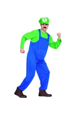 Costume Super Idraulico Verde