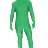 Costume Tuta Verde 2nd Skin Aderente Completa Tipo Morphsuit