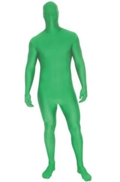 Costume Tuta Verde 2nd Skin Aderente Completa Tipo Morphsuit