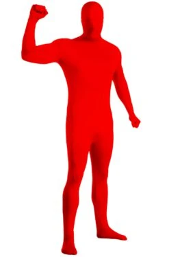 Costume Tuta Rossa 2nd Skin Aderente. Qualita' Superiore