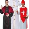 Gruppo Costumi Di Carnevale Papa Cardinale E Vescovo Adulti