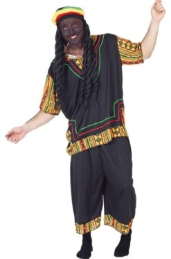 Costume Uomo Giamaicano Rasta O Brasiliano