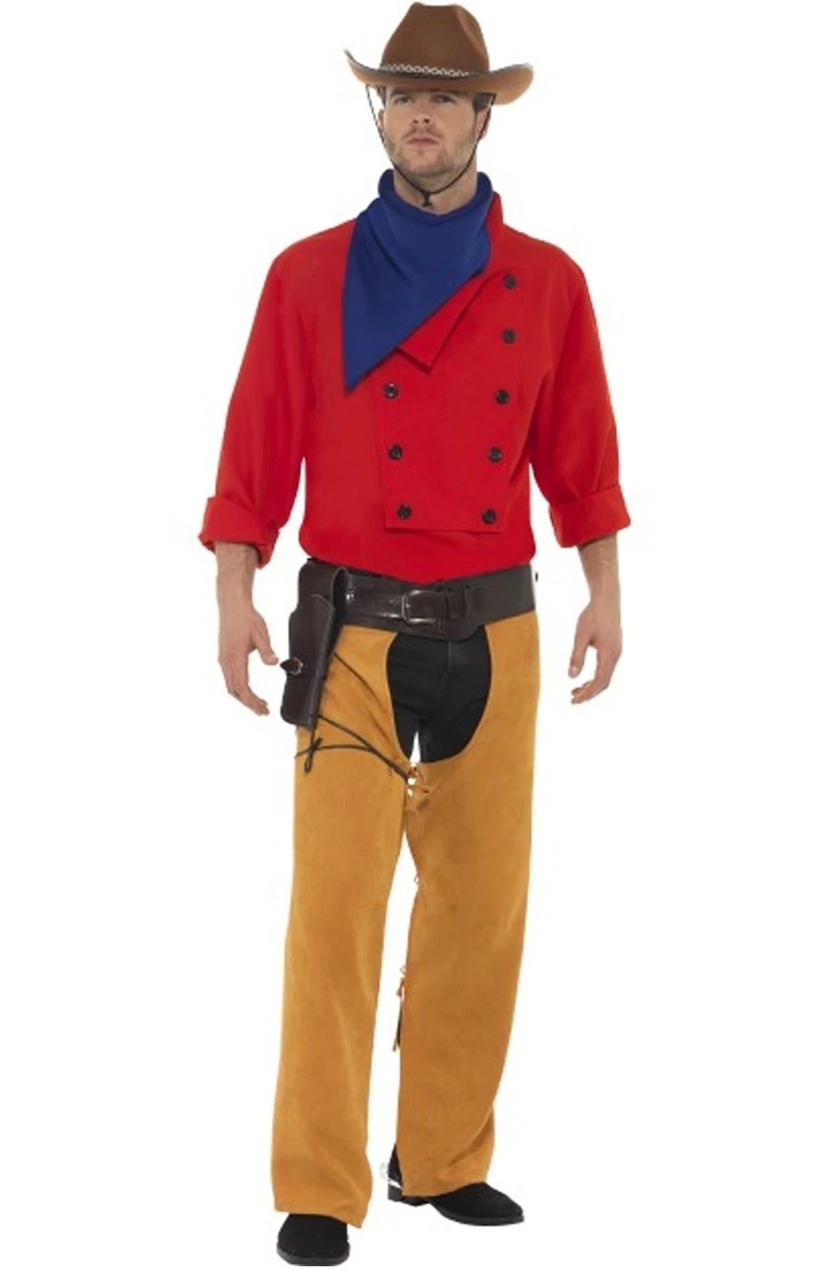 Smiffys Costume Uomo Cowboy John Wayne O Kit Willer - immagine 2
