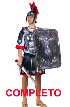 Costume Uomo Soldato Antico Romano Centurione Completo
