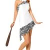 Costume Wilma Flintstone De Luxe Con Collana Senza Parrucca