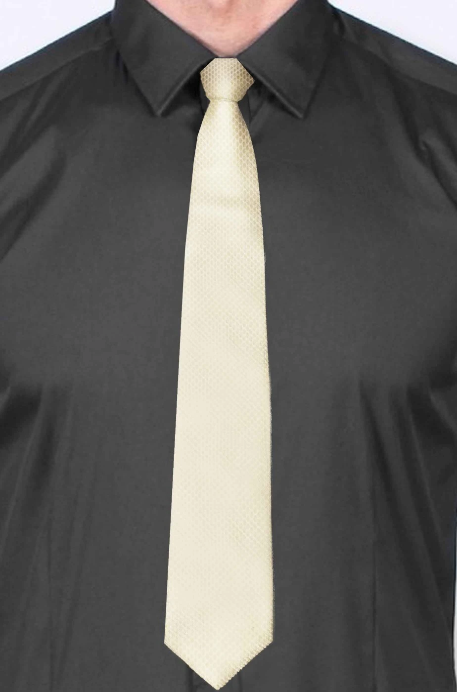 Cravatta Elegante Da Cerimonia Lilla Giallo Perla Chiarissimo Di Seta