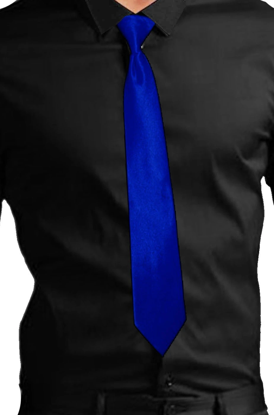 Cravatta Fluo Neon Gangster Blu