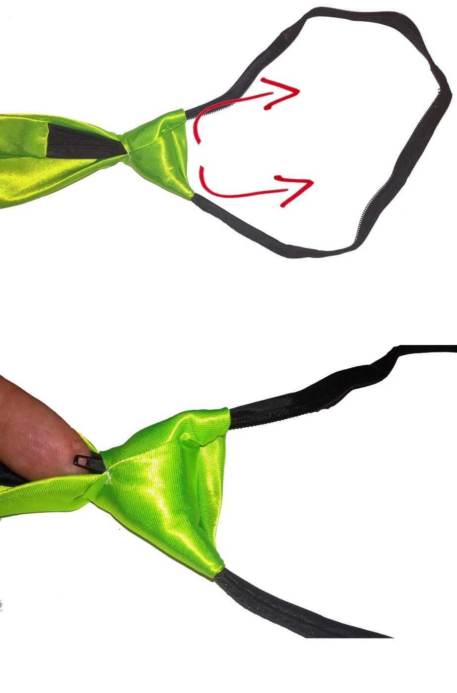 Cravatta Fluo Neon Morpheus Verde - immagine 3