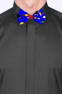 Cravattino Farfallino Papillon Blu A Pois