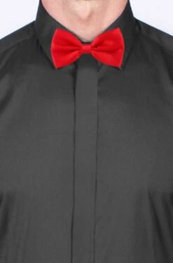 Cravattino Farfallino Papillon Rosso Satinato