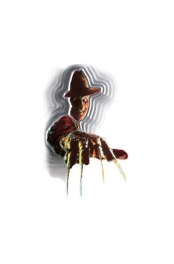 Allestimento Halloween Da Vetro Muro Specchio Decalcomania Freddy Kruegher