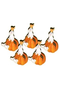 Decorazione Halloween Fantasmi Su Zucca