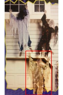 Decorazione Halloween Da Giardino Zombie Che Scala Il Muro Verde