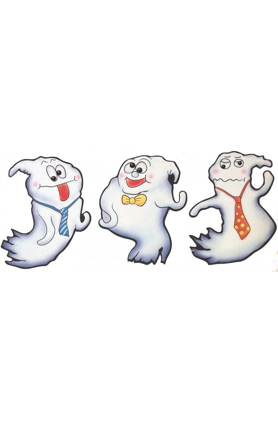 Decorazione Halloween Economica In Cartoncino Tre Fantasmi