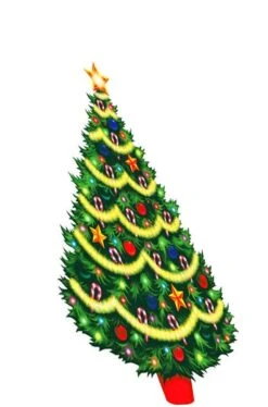 AMSCAN Decorazione Natalizia Per Vetrine 10 Alberi Di Natale In Cartoncino Plastificato