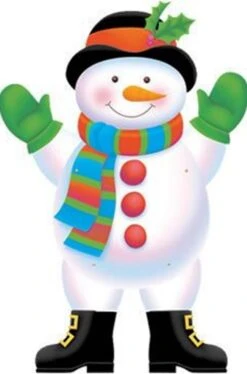 AMSCAN Decorazione Natalizia Pupazzo Di Neve In Cartoncino