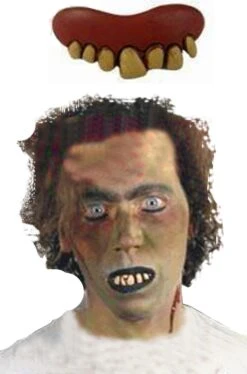 Dentiera Mostro In Latex Morbidissimo Con Quattro Canini Numero 1