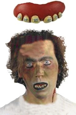 Dentiera Mostro In Latex Morbidissimo Denti Incapsulati Con Apparecchio Numero 4