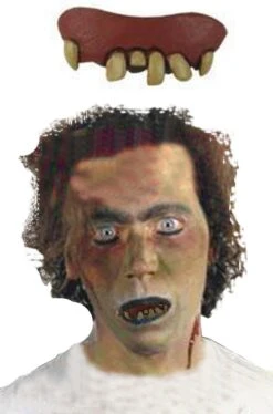 Dentiera Mostro In Latex Morbidissimo Denti Storti E Dente Mancante Numero 2