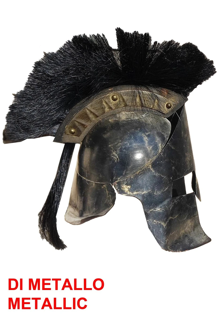 Elmo E Scudo Grande Di Metallo Di Leonida Guerriero Spartano Dei 300 - immagine 3