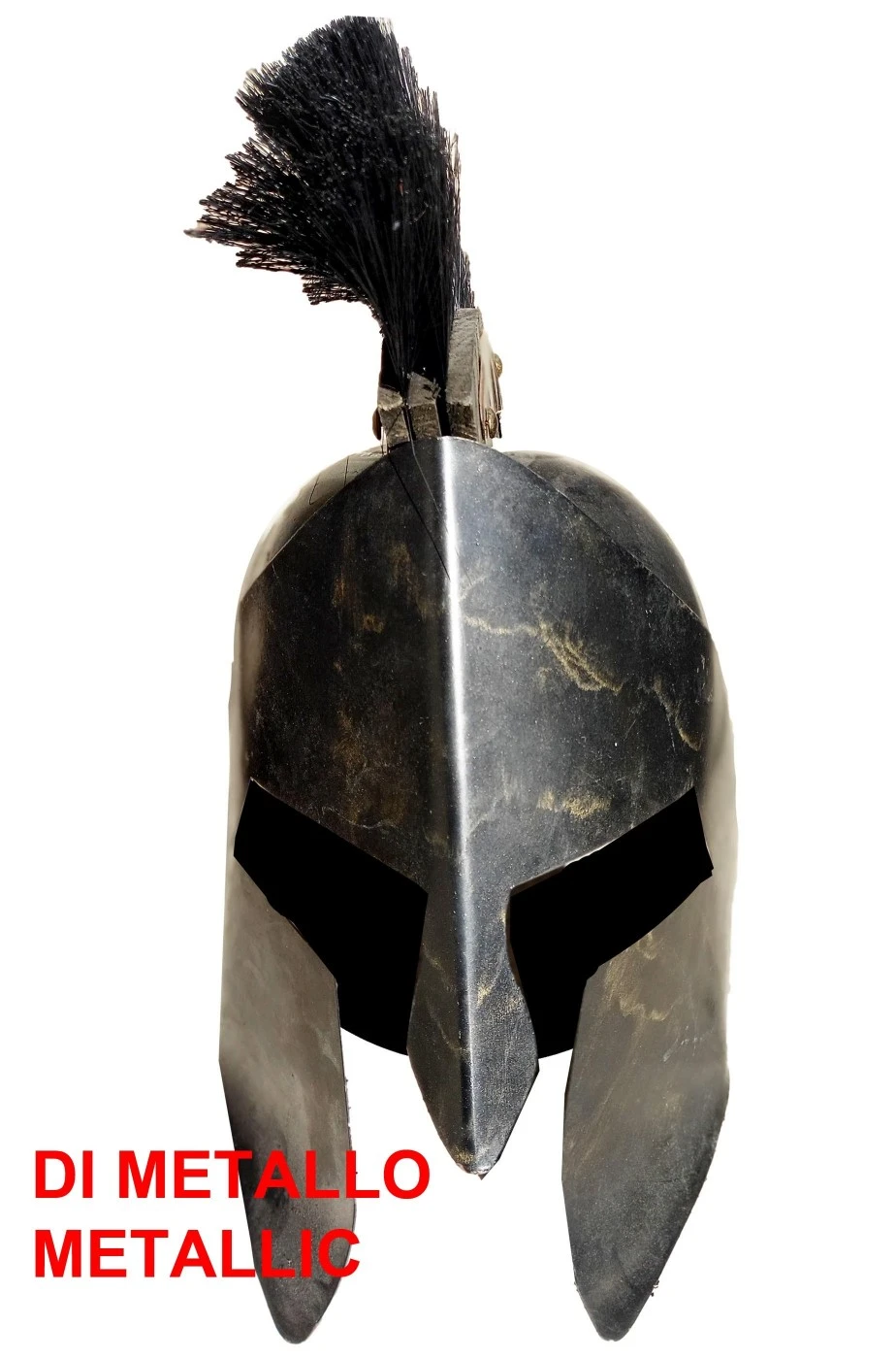 Elmo E Scudo Grande Di Metallo Di Leonida Guerriero Spartano Dei 300 - immagine 4