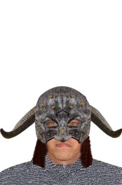 Elmo Vichingo In Lattice Adulto Con Capelli