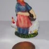 Figurina Presepe In Plastica (cm 5,5) Contadina Con Galline