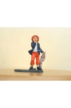 Figurina Presepe In Plastica (cm 10) Pescivendolo