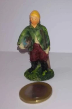 Figurina Presepe In Plastica (cm 5,5) Pescatore