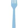 AMSCAN Forchette Di Plastica Azzurre Da Party E Feste 24 Pezzi