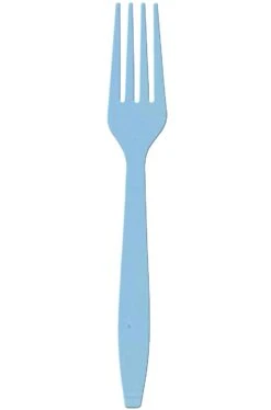 AMSCAN Forchette Di Plastica Azzurre Da Party E Feste 24 Pezzi
