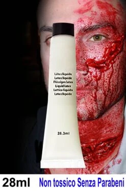 Smiffys FX Lattice Liquido Liquid Latex Per Ferite, Prostetica, Finiture Trucco Horror