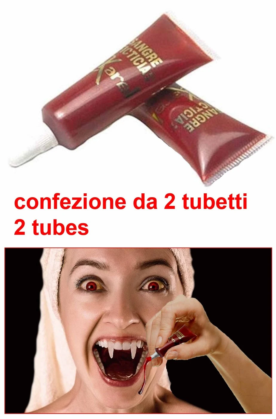 FX Sangue Finto Teatrale Liquido (per Vampiri) Ad Acqua 15ml