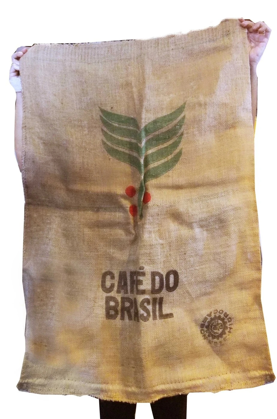 Grande Sacco Del Caffe' Di Juta Originale Brasiliano - immagine 2