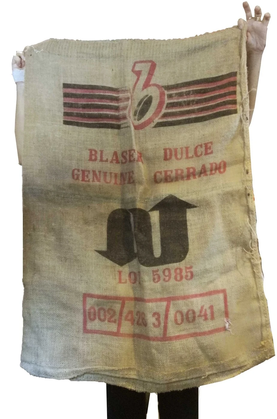 Grande Sacco Del Caffe' Di Juta Originale Brasiliano