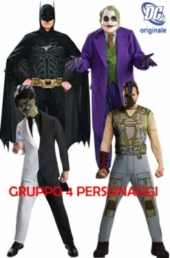 Gruppo 4 Costumi Batman Ed I Suoi Avversari