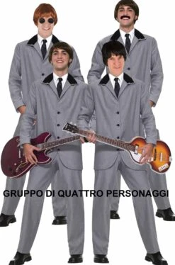 Smiffys Gruppo Di Quattro Costumi Beatles I Baronetti Di Liverpool 2 TAGLIA M E 2 TAGLIA L