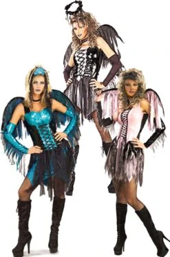 Gruppo Tre Costumi Di Carnevale Fate Di Malefica