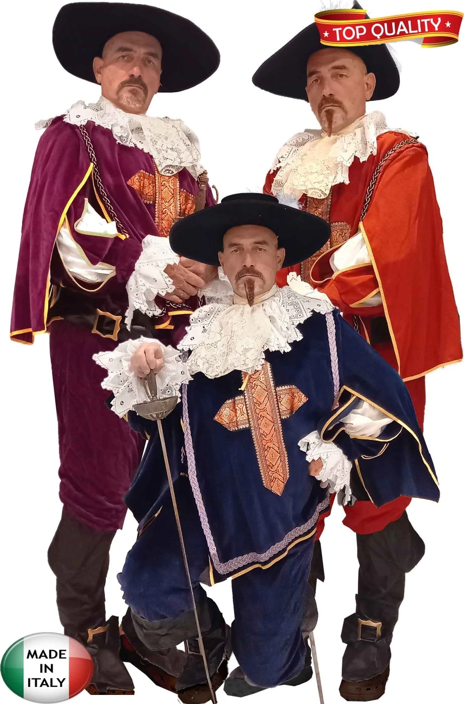 Gruppo I Tre Moschettieri Adulto