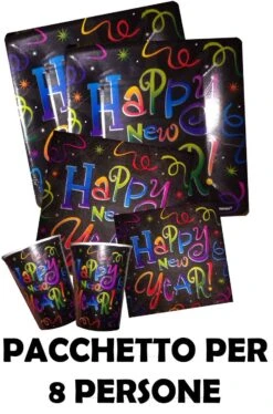 Happy New Year Black Capodanno Pacchetto Per 8 Persone