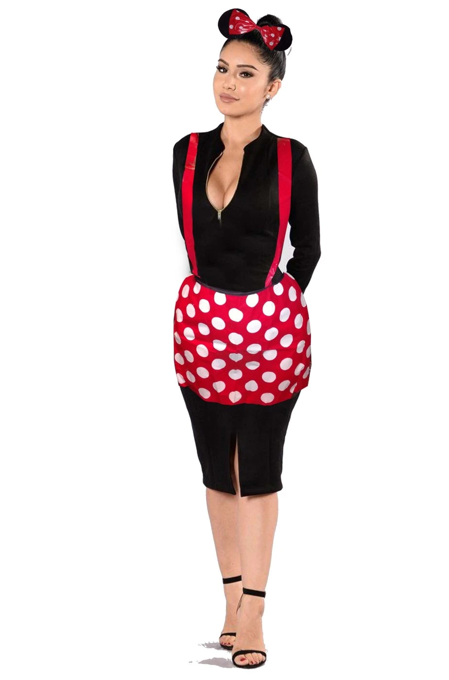 Kit Grembiulino E Cerchietto Minnie