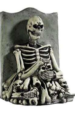 Smiffys Lapide Con Scheletro, Teschi E Ossa In Lattice