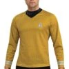 Star Trek Maglia Capitano James Tiberius Kirk Con Stampa A Nido D'ape